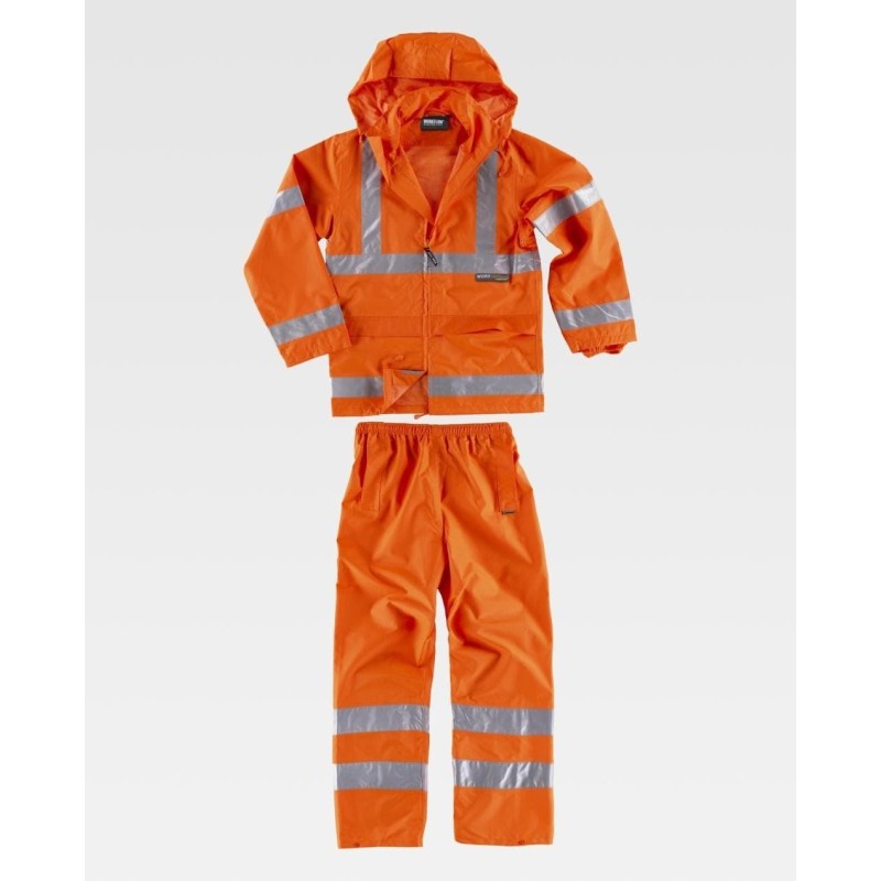 TRAJE DE AGUA IMPERMEABLE ALTA VISIBILIDAD