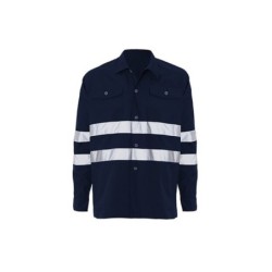 ⭐ CAMISA CON BANDAS REFLECTANTES | Azules de Vergara