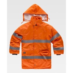 ⭐ PARKA ACOLCHADA ALTA VISIBILIDAD CON REFLECTANTES | Azules de Vergara