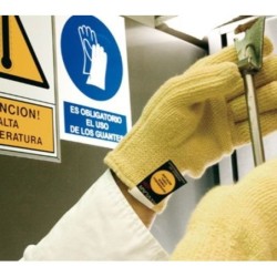 ⭐ GUANTE KEVLAR PROTECCIÓN AL CALOR | Azules de Vergara