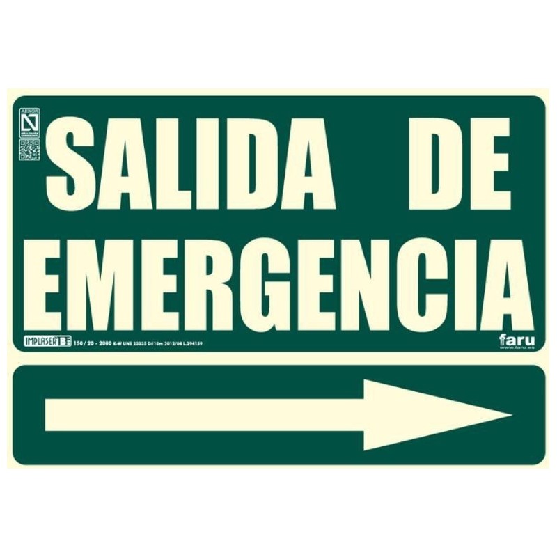 SEÑALES EVACUACIÓN Y EMERGENCIA