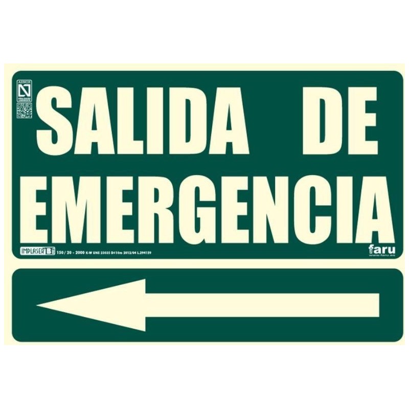 SEÑALES EVACUACIÓN Y EMERGENCIA