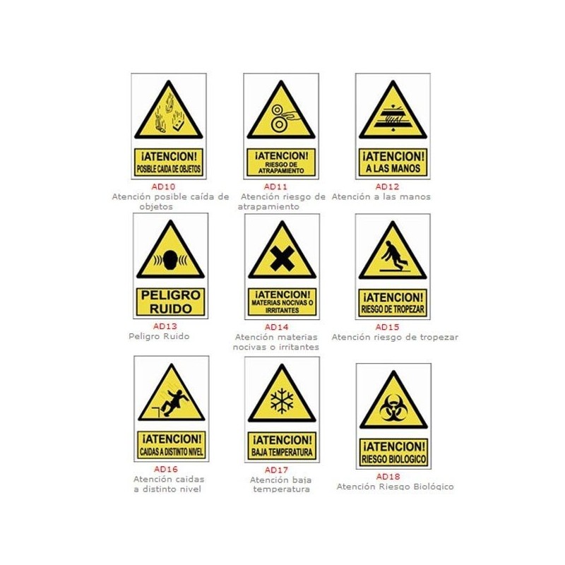 SEÑALES ADVERTENCIA PELIGROS