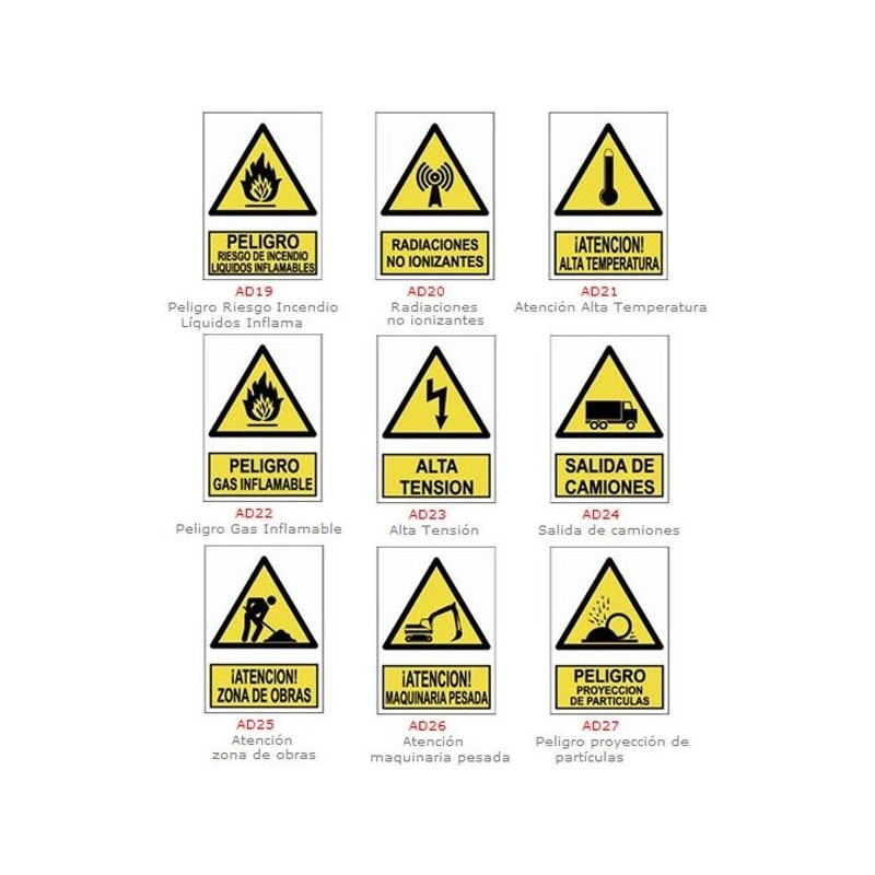 SEÑALES ADVERTENCIA PELIGROS