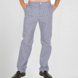 ⭐ PANTALÓN COCINA UNISEX VICHY | Azules de Vergara