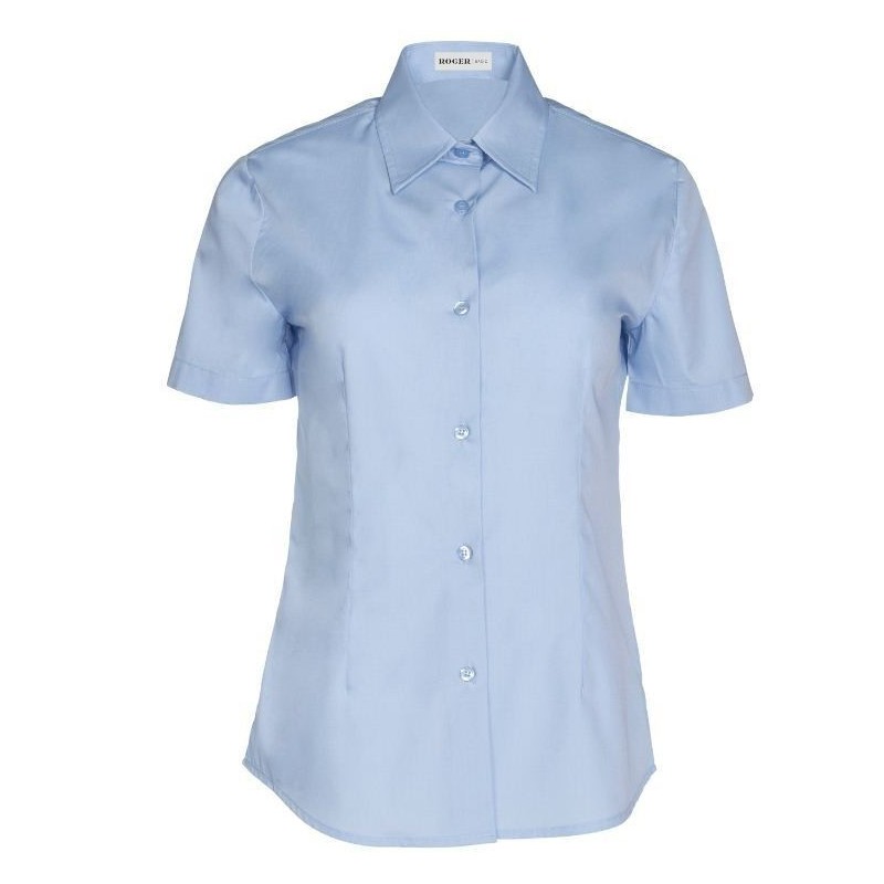 CAMISA MUJER CUELLO CAMISERO MANGA CORTA