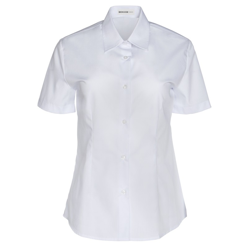 CAMISA MUJER CUELLO CAMISERO MANGA CORTA
