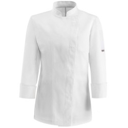 ⭐ CHAQUETA COCINA MUJER CORCHETES | Azules de Vergara