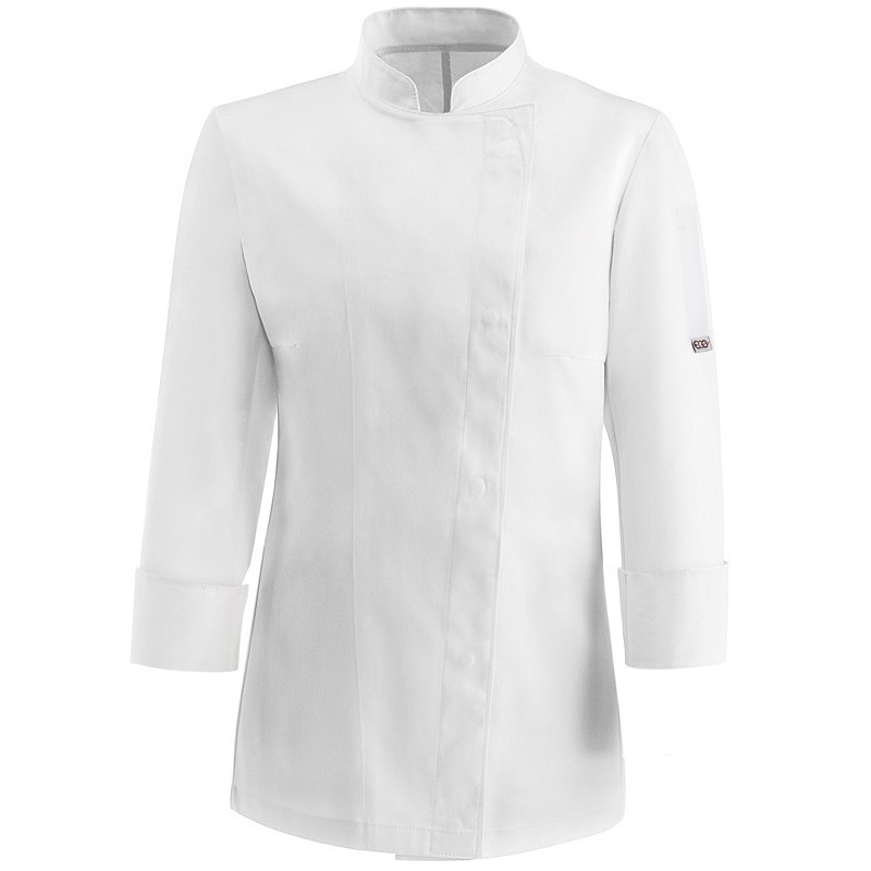 CHAQUETA COCINA MUJER CORCHETES