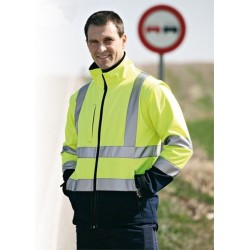 ⭐ CHAQUETA SOFTSHELL ALTA VISIBILIDAD | Azules de Vergara