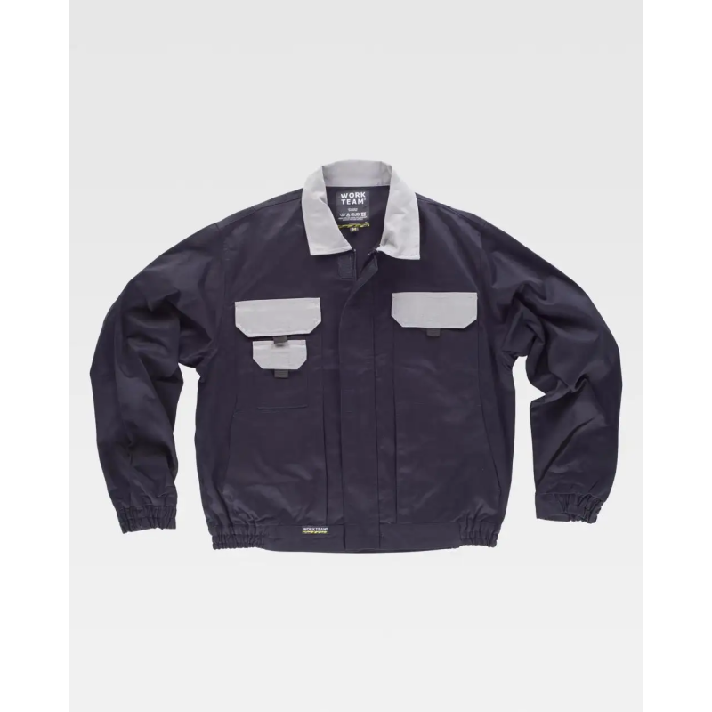 CAZADORA CON BOLSILLO DE TAPETA 100% ALGODÓN