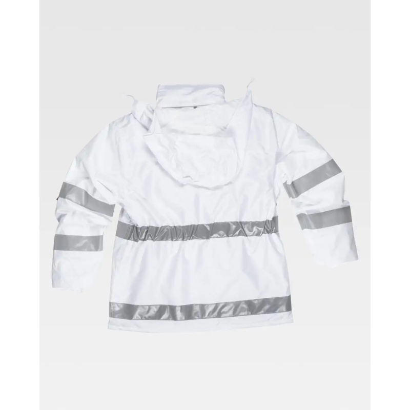 PARKA IMPERMEABLE CON BANDAS REFLECTANTES