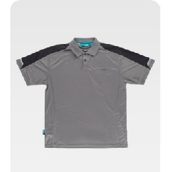 POLO COMBINADO CON DETALLES REFLECTANTES