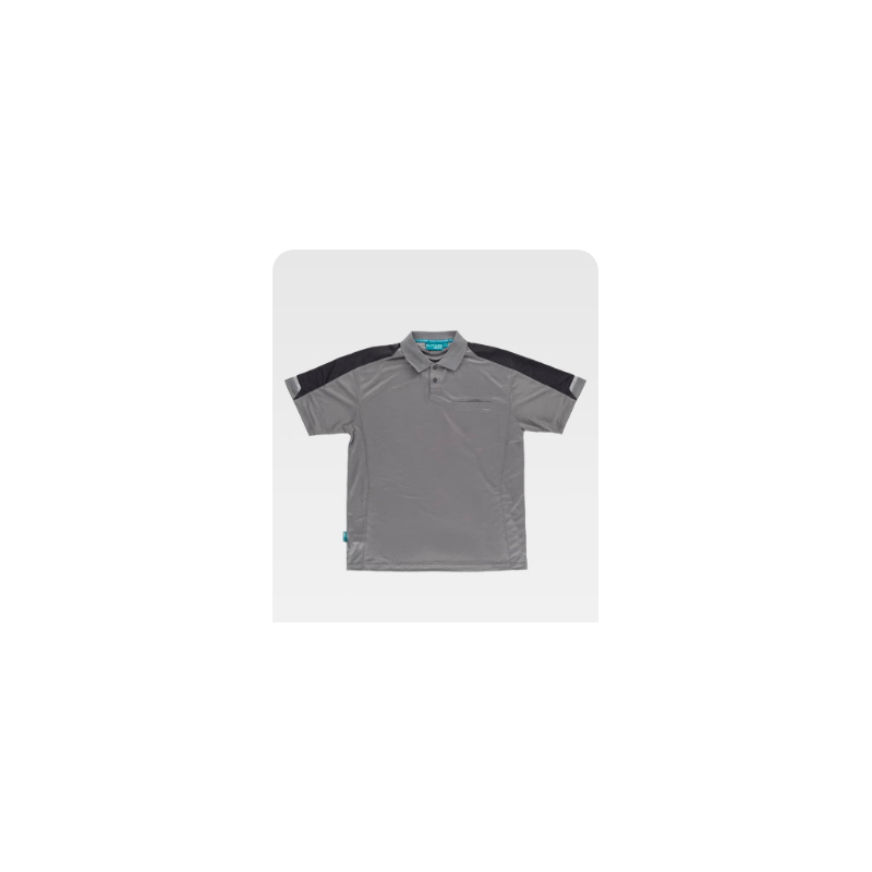 POLO COMBINADO CON DETALLES REFLECTANTES