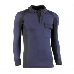 ⭐ POLO PIQUE MANGA LARGA | Azules de Vergara