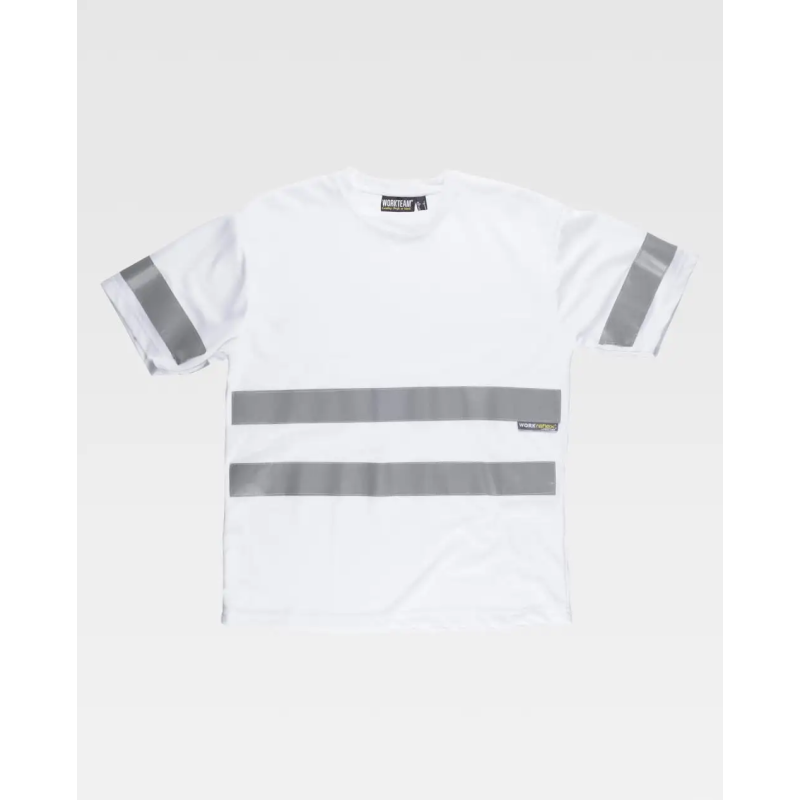 CAMISETA MANGA CORTA CINTAS REFLECTANTES