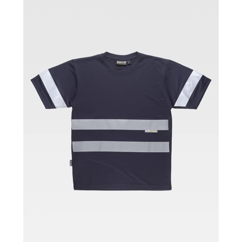 CAMISETA MANGA CORTA CINTAS REFLECTANTES