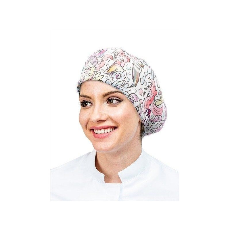 GORRO QUIROFANO PONY ROSA