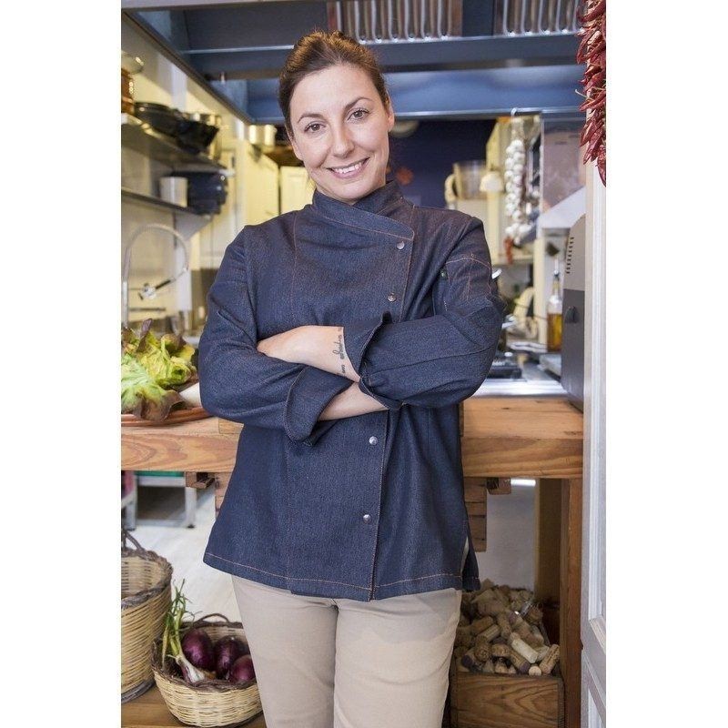 CHAQUETILLA ENTALLADA DENIM DE MUJER