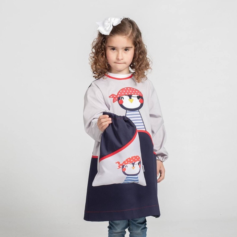 MOCHILA COLEGIAL PINGÜINO PIRATA