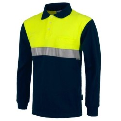 ⭐ POLO AV MANGA LARGA | Azules de Vergara