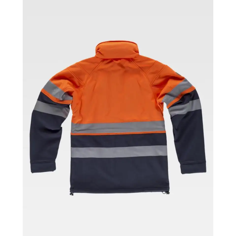 CHAQUETA SOFTSHELL ALTA VISIBILIDAD CON CAPUCHA