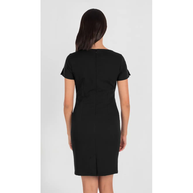 VESTIDO ELÁSTICO MANGA CORTA