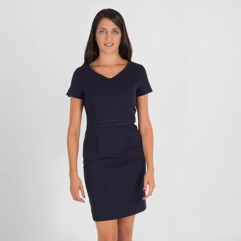 VESTIDO ELÁSTICO MANGA CORTA