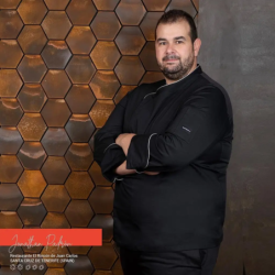 ⭐ CHAQUETA CHEF CRUZADA CON VIVOS | Azules de Vergara