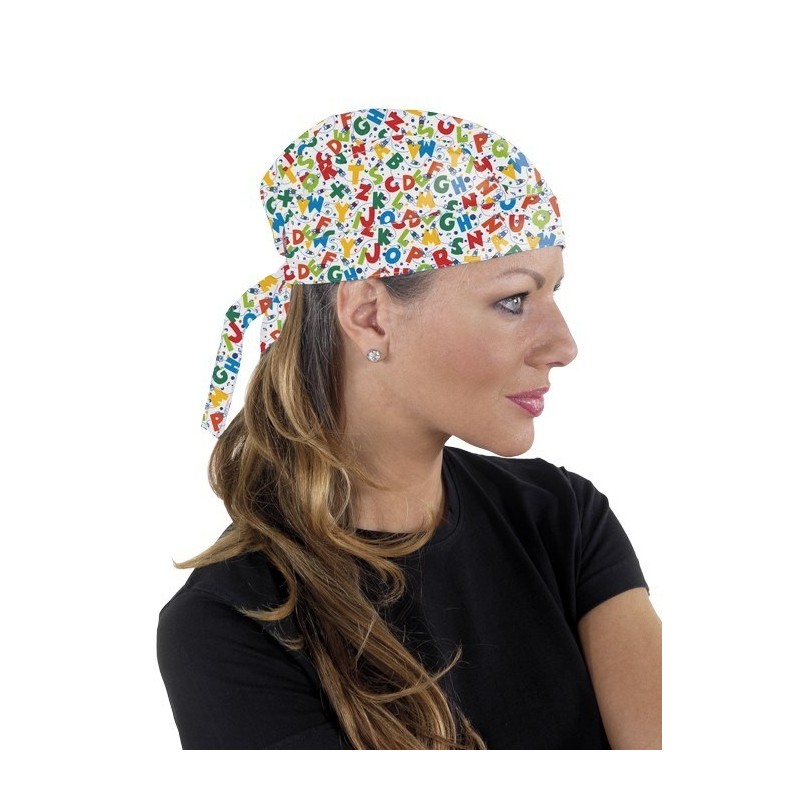 GORRO BANDANA ALFABETO
