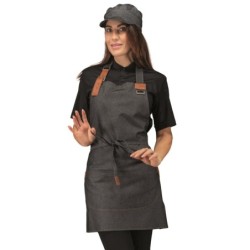 ⭐ DELANTAL JEAN NEGRO CORTO | Azules de Vergara