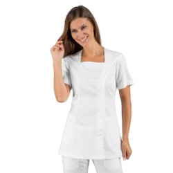 ⭐ CASACA BLANCA POLIESTER | Azules de Vergara