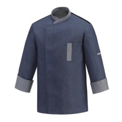 ⭐ CHAQUETA COCINA SLIM AZUL | Azules de Vergara