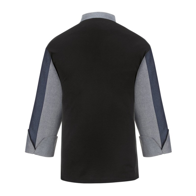 CHAQUETA COCINA SLIM AZUL