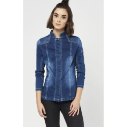 ⭐ CHAQUETA COCINA MUJER DENIM | Azules de Vergara