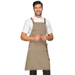 ⭐ DELANTAL PETO NATURAL L | Azules de Vergara
