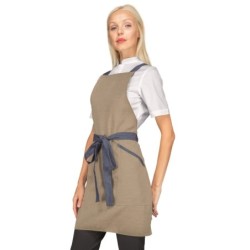 ⭐ DELANTAL PETO BICOLOR CAMAREROS | Azules de Vergara