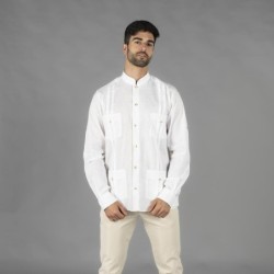 GUAYABERA HOMBRE CUELLO MAO
