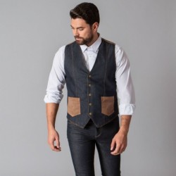 ⭐ CHALECO VAQUERO HOMBRE | Azules de Vergara