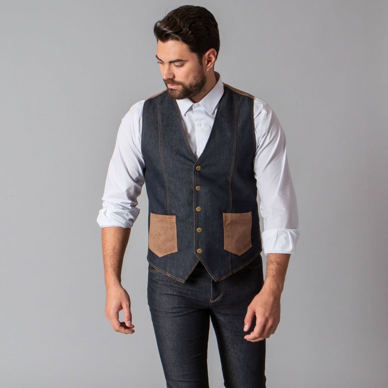 CHALECO VAQUERO HOMBRE