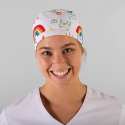 ⭐ GORRO SANITARIO ARCOIRIS | Azules de Vergara