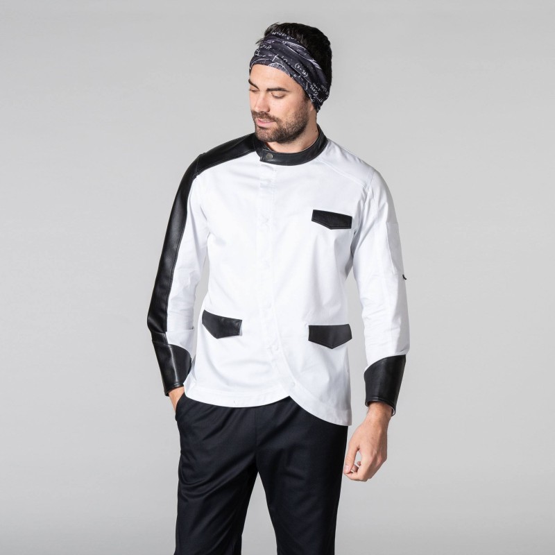 CHAQUETA CHEF CON POLIPIEL