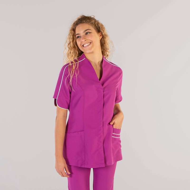BLUSA SANITARIA CUELLO MAO
