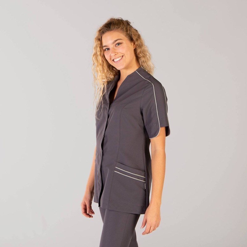 BLUSA SANITARIA CUELLO MAO