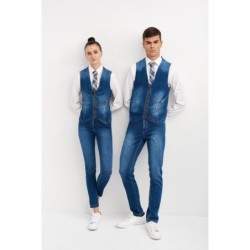 ⭐ CHALECO DENIM | Azules de Vergara