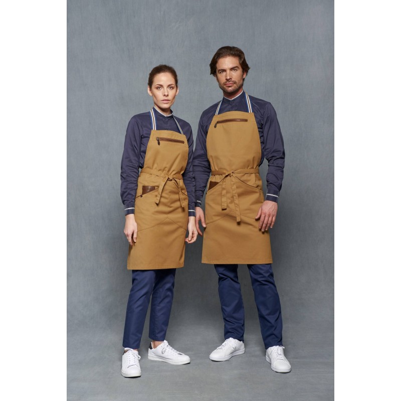 DELANTAL PETO UNISEX CON BOLSILLOS