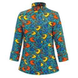 ⭐ CHAQUETA COCINA TIBURON | Azules de Vergara
