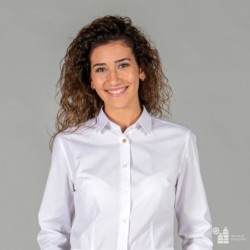 ⭐ CAMISA MUJER 65%POL RECICLADO | Azules de Vergara