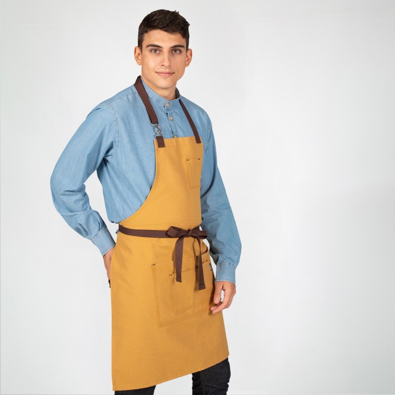 DELANTAL CON HEBILLA ENLAZADA COLORES
