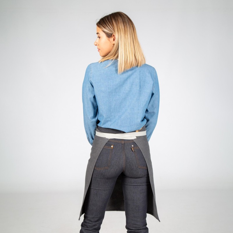 DELANTAL CON HEBILLA ENLAZADA COLORES